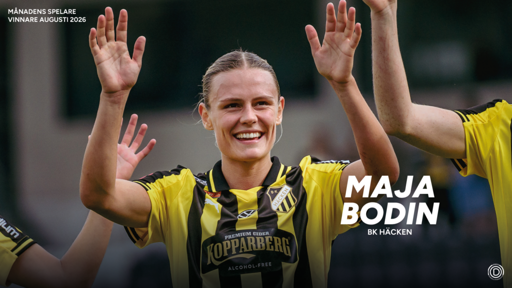 Bodin är Månadens spelare i augusti
